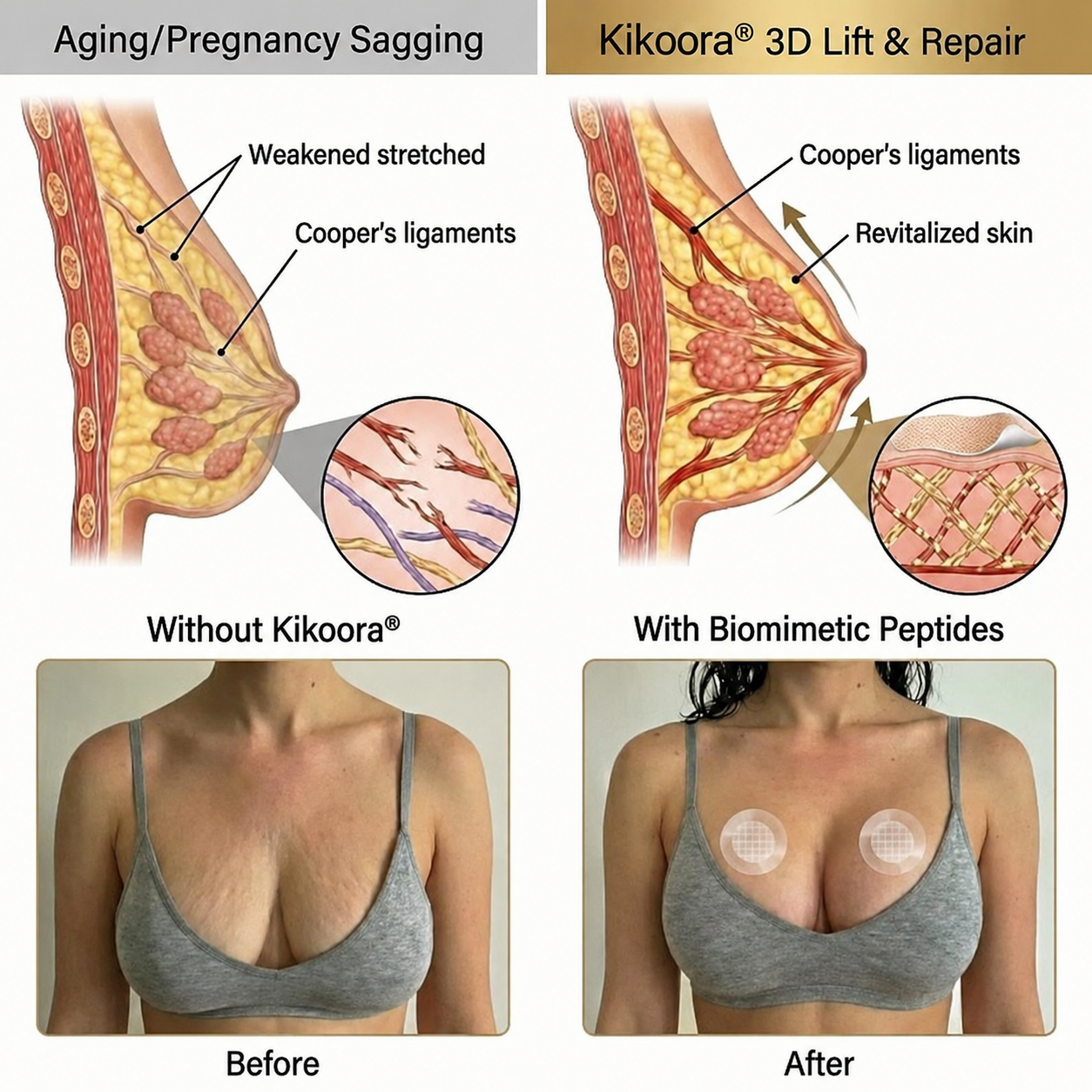 Kikoora® Targeted Breast Enhancement Advanced Nano Microneedle Patch