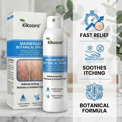 ✨Kikoora® Magnesium Botanical Spray –  Advanced Skin Recovery for Psoriasis & Eczema | Rapid Soothing, Steroid-Free