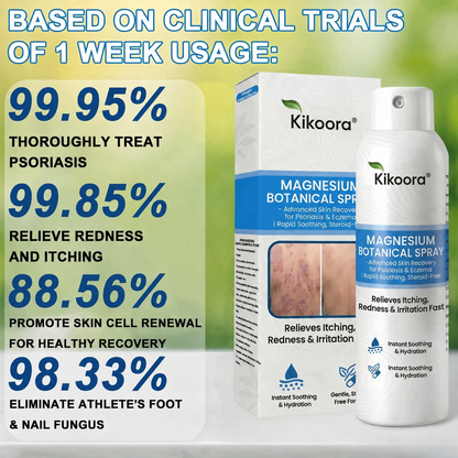 ✨Kikoora® Magnesium Botanical Spray –  Advanced Skin Recovery for Psoriasis & Eczema | Rapid Soothing, Steroid-Free