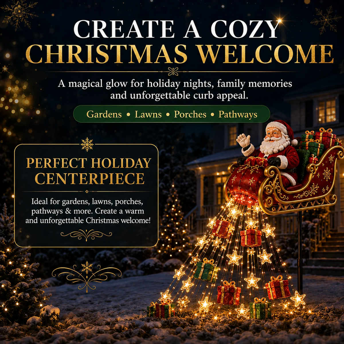 Enchanted Flower Fairy Solar Garden Light – Magical Glowing Outdoor Christmas Yard Decor