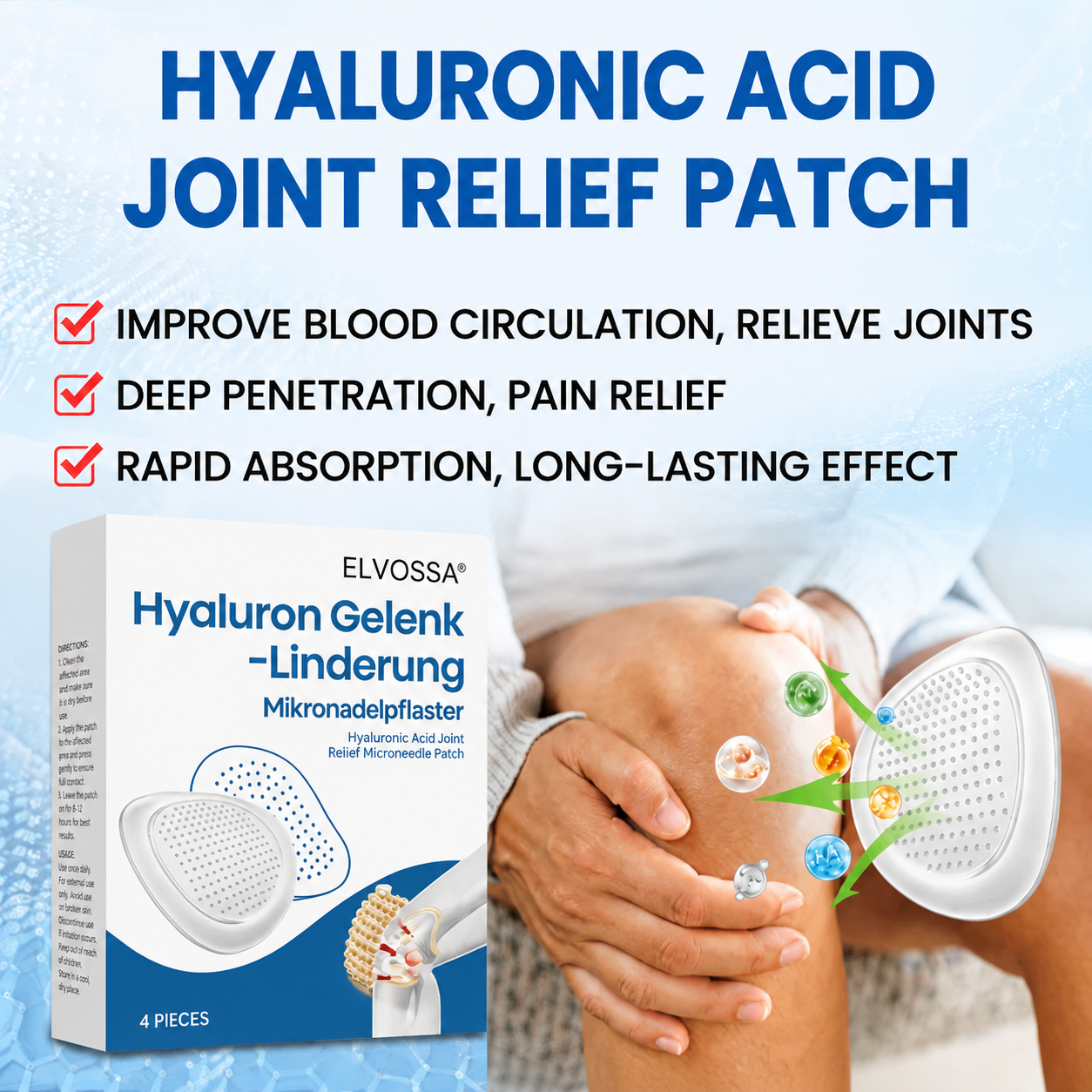 ELVOSSA Hyaluron Joint Recovery  Patches